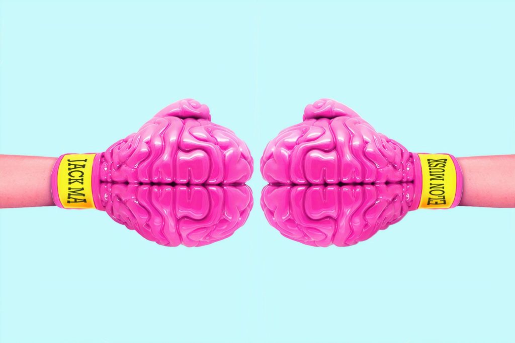 pink and yellow clay on white background