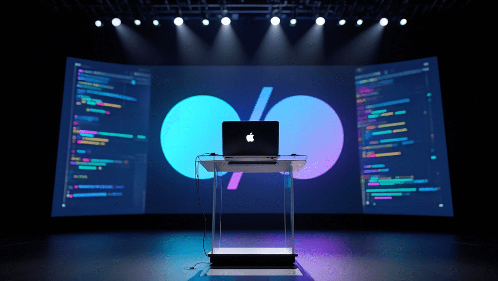 Did Google use a MacBook during its live demo at Google I/O?
