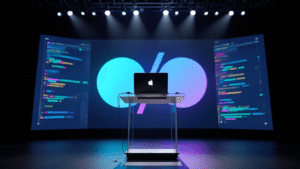 Did Google use a MacBook during its live demo at Google I/O?