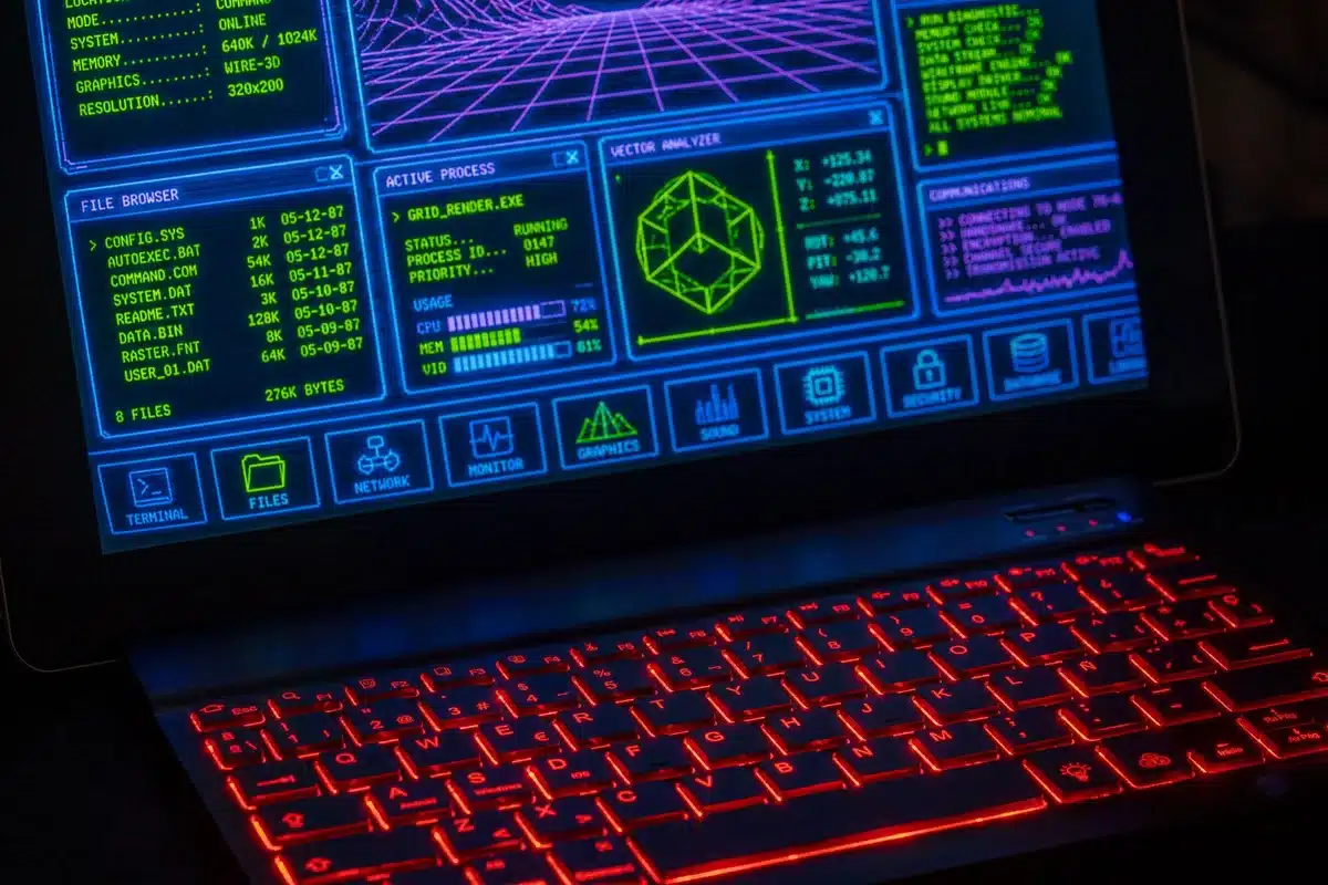 Interface de saisie de code sur un ordinateur dans Dandy's World